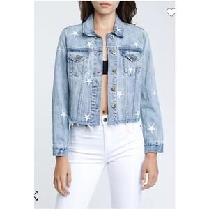 Pistola Women Denim Cropped Jacket Sm Brando Star Cut-Off Denim Jacket in Zodiac